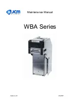 JCM GLOBAL WBA Series Maintenance Manual предпросмотр