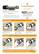 JCM Technologies KEELock Quick Manual preview