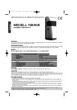 Preview for 4 page of JCM Technologies NEOCELL-15M Operating And Installation Instructions