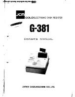 Preview for 1 page of JCM G-381 Owner'S Manual