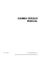 JCM GAMMA VERSUS M20 Manual preview