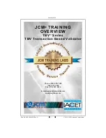 Предварительный просмотр 1 страницы JCM TBV Series Training