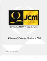 Предварительный просмотр 1 страницы JCM TSP-01 Instruction Manual