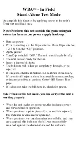 Preview for 12 page of JCM WBA Quick Reference Manual