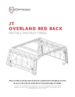 Предварительный просмотр 1 страницы JCROffroad JT OVERLAND BED RACK Install Instructions Manual