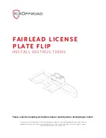 Предварительный просмотр 1 страницы JCROffroad UNI-FPF-PC Install Instructions