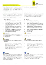 Предварительный просмотр 17 страницы Jct JES-301E1 Operating Manual