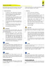 Предварительный просмотр 17 страницы Jct JES-360Ex Operating Manual