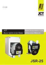 Предварительный просмотр 1 страницы Jct JSR-25 Operating Manual