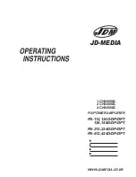 JD-MEDIA PA-112 Operating Instructions Manual предпросмотр