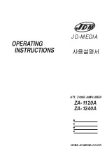 Preview for 1 page of JD-MEDIA ZA-1120A Operating Instructions Manual