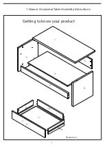 Предварительный просмотр 4 страницы JD Williams 1 Drawer Occasional Table Assembly Instructions Manual