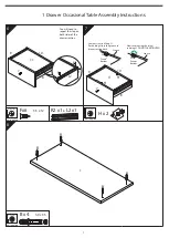 Предварительный просмотр 7 страницы JD Williams 1 Drawer Occasional Table Assembly Instructions Manual