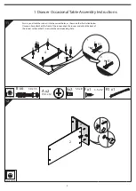 Предварительный просмотр 9 страницы JD Williams 1 Drawer Occasional Table Assembly Instructions Manual