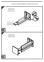 Предварительный просмотр 10 страницы JD Williams 1 Drawer Occasional Table Assembly Instructions Manual