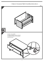 Предварительный просмотр 11 страницы JD Williams 1 Drawer Occasional Table Assembly Instructions Manual