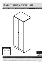 Предварительный просмотр 1 страницы JD Williams 2 Door 1 Shelf Mirrored Robe Assembly Instructions Manual