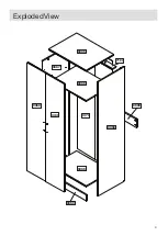 Предварительный просмотр 5 страницы JD Williams 2 Door 1 Shelf Mirrored Robe Assembly Instructions Manual