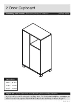 JD Williams 2 Door Cupboard 044 9426 Series Assembly Instructions Manual preview