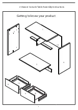 Предварительный просмотр 4 страницы JD Williams 2 Drawer Entertainment Center Assembly Instructions Manual