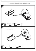 Предварительный просмотр 10 страницы JD Williams 2 Drawer Entertainment Center Assembly Instructions Manual