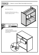 Предварительный просмотр 13 страницы JD Williams 2 Drawer Entertainment Center Assembly Instructions Manual