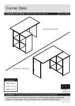 JD Williams Corner Desk 021 9438 Series Assembly Instructions Manual предпросмотр