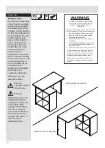 Предварительный просмотр 14 страницы JD Williams Corner Desk 021 9438 Series Assembly Instructions Manual