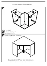 Предварительный просмотр 9 страницы JD Williams Corner Desk Assembly Instructions Manual