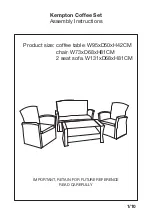 Preview for 1 page of JD Williams Kempton Coffee Set Assembly Instructions Manual