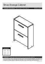 JD Williams Norton Shoe Rack Assembly Instructions Manual предпросмотр