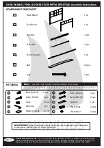 Предварительный просмотр 2 страницы JD Williams OHIO DOUBLE METAL BEDSTEAD Assembly Instructions