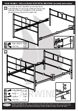 Предварительный просмотр 3 страницы JD Williams OHIO DOUBLE METAL BEDSTEAD Assembly Instructions