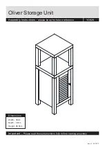 JD Williams Oliver Storage Unit Assembly Instructions Manual предпросмотр