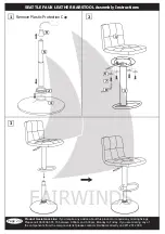 Предварительный просмотр 2 страницы JD Williams SEATTLE FAUX LEATHER BARSTOOL Assembly Instructions