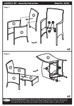 Предварительный просмотр 3 страницы JD Williams VALENCIA EQ701 Assembly Instructions Manual