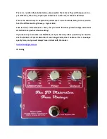 Preview for 5 page of JD Distortion True Vintage User Manual