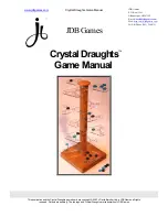 Preview for 1 page of JDB Games Crystal Draughts Manual