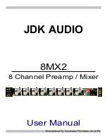 JDK Audio 8MX2 User Manual preview