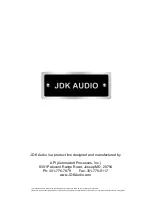 Preview for 8 page of JDK Audio MP-R20 User Manual