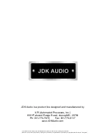 Preview for 7 page of JDK Audio V14 User Manual