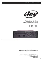 JDM A 4330 Operating Instructions Manual preview
