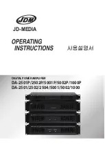 JDM DA-1000 Operating Instructions Manual предпросмотр