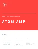 Preview for 1 page of JDS Labs ATOM AMP Operating Instructions Manual