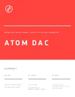 Предварительный просмотр 1 страницы JDS Labs ATOM DAC Operating Instructions Manual