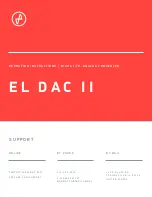 JDS Labs EL DAC II+ Operating Instructions preview