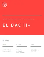 JDS Labs EL DAC II+ Quick Setup Manual preview