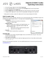 JDS Labs O2+ODAC Operating Instructions предпросмотр