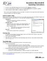 JDS Labs ODAC Operating Instructions preview