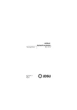 JDS Uniphase 2297/02 Operating Manual preview